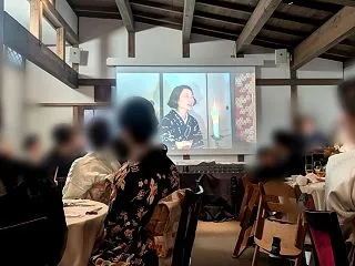 友人の結婚式にて