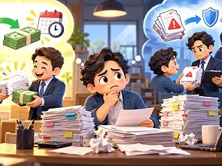 「売掛金を早く現金化したい」と「未回収金…