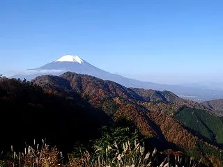 山伏峠から御正体山へ富士山を見に行く