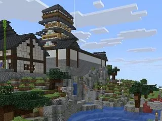 マイクラ 100話記念の大名庭園！天守を…