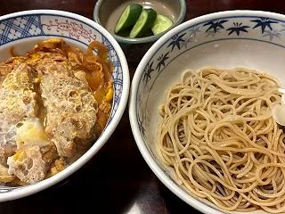 十六文そば七 ミニカツ丼ともりそば