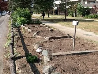 花壇準備が終わりました