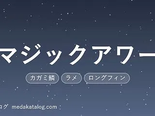 マジックアワーとは｜強く光るカガミ鱗のメ…