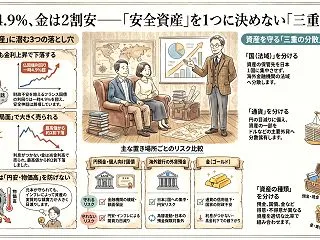 仏国債4.9%、金は2割安――退職金5,…