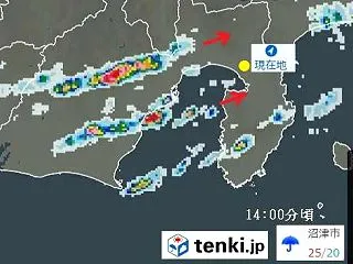 夕立ち来るか？の雨雲動向／ぶすの実のお茶…
