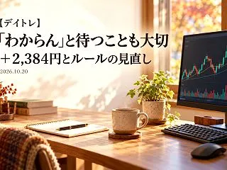 【デイトレ】「わからん」と待つことも大切…