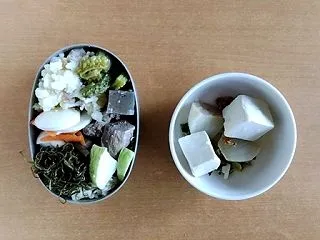 豚肉がやわらかくできたお弁当