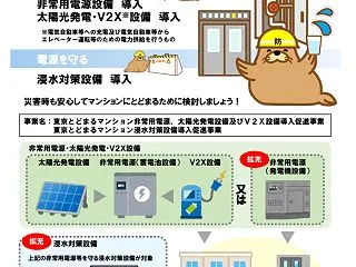 東京とどまるマンション非常用電源、太陽光…