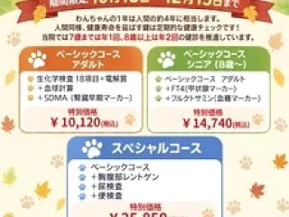 秋の犬健診キャンペーン