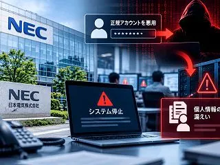 NECの委託先にサイバー攻撃、顧客システ…