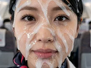 CAさんの顔射