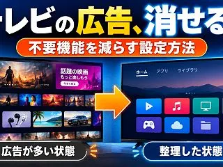 スマートテレビの広告は消せる？不要機能を…