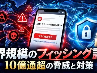 世界規模のフィッシング詐欺とは？10億通…