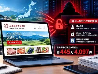 ふるさとチョイス、サイバー攻撃で445万…