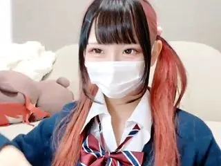 ロリっ子可愛いツインテ赤髪の美少女JKが…