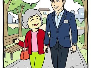 トモさんの彼氏、４コマ漫画
