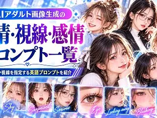 AIアダルト画像生成の「表情・視線・感情…