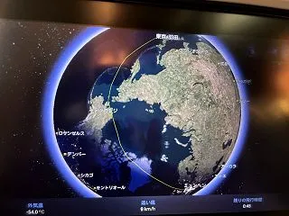 ■ANAミュンヘン行 機内食と航路
