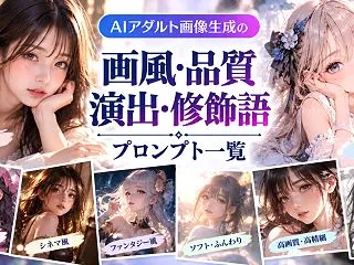 AIアダルト画像生成の「画風・品質・演出…