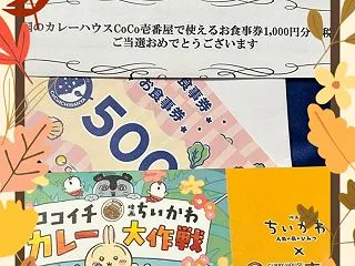 ココイチ×映画ちいかわのキャンペーン当選…