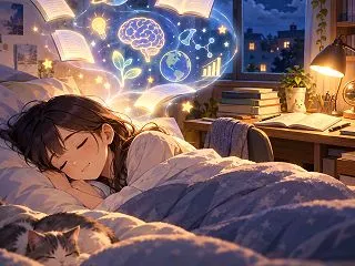 よく眠ると学習が進むのか
