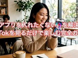 TikTokをアプリなしで見る方法！ログ…