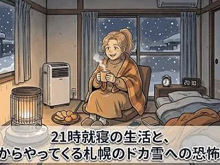 21時就寝の生活と、これからやってくる札…