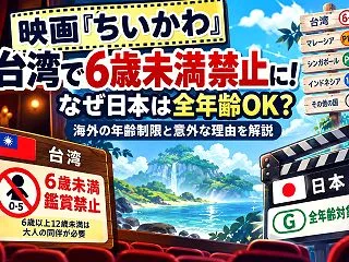 映画『ちいかわ』が台湾で6歳未満禁止に！…