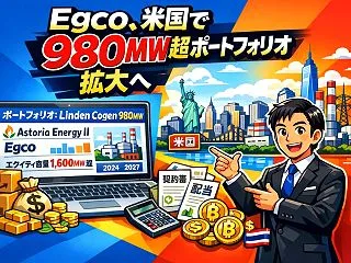 Egcoの米国発電投資、980MW超ポー…