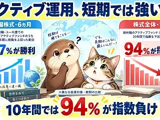 新興国株アクティブの約7割が指数に勝利！…