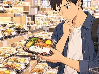 スーパーの値引き弁当を買って、元店長とし…