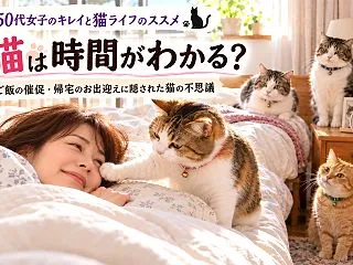 猫は時間がわかる？ご飯の催促・帰宅のお出…