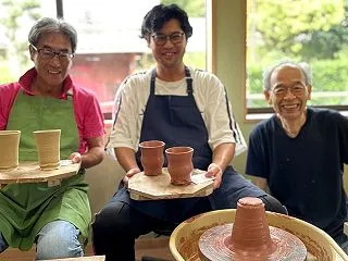 陶芸体験をされた東京都からおいでの親子