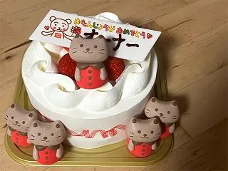 猫好きな妻が、オットの誕生日にケーキを注…