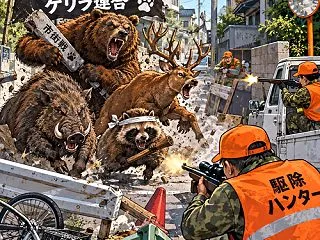 市街地出没凶悪熊・猪で被害甚大も自民党の…