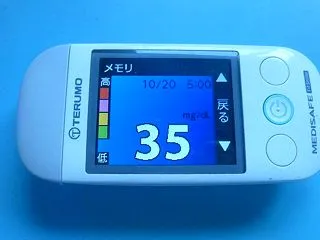 10/20 今朝の血糖値・血圧です。内科…
