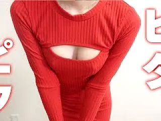 ニットワンピースのFカップ女子
