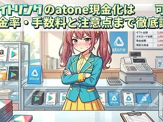 カイトリングのatone現金化は可能？換…