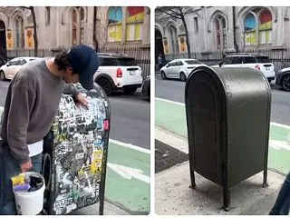 「（極左）芸術への侮辱だ！」米NY：落書…