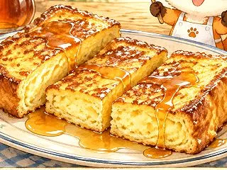 フレンチトースト｜食パンでふんわり仕上げ…