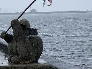 雨の宍道湖