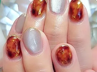 上品にきらめくべっ甲×シルバー♪〖6週間…
