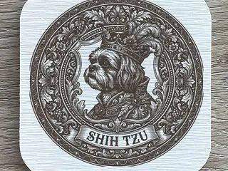 シーズーのルネサンス肖像画コースターセッ…