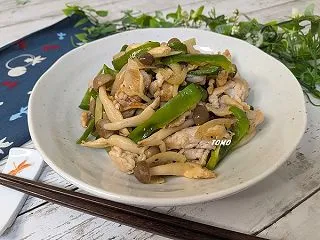 ヘルシー♪豚切り落とし肉とピーマンの焼き…