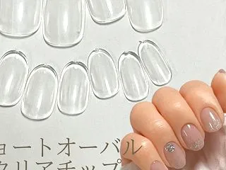ネイルチップ制作のクリアチップ、どこで購…