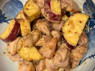 鶏肉とさつまいものマスタードマヨソース……