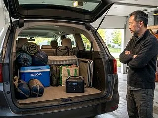 車中泊のポータブル電源はどこに置く？車内…
