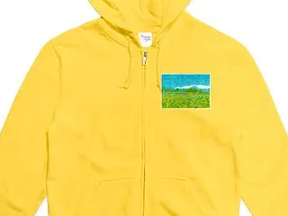 カナリアイエロー ジップアップライトパー…
