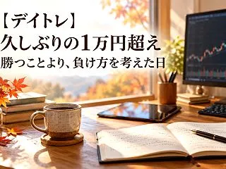【デイトレ】久しぶりの1万円超え｜勝つこ…