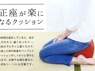正座が楽になるクッション